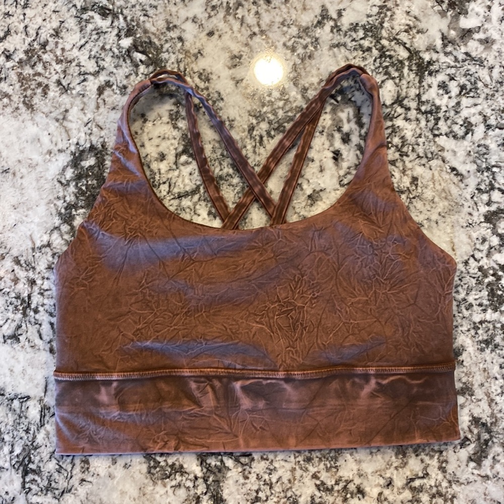 Lululemon Energy Bra Long Line Ice Dye Support, B–D Cup